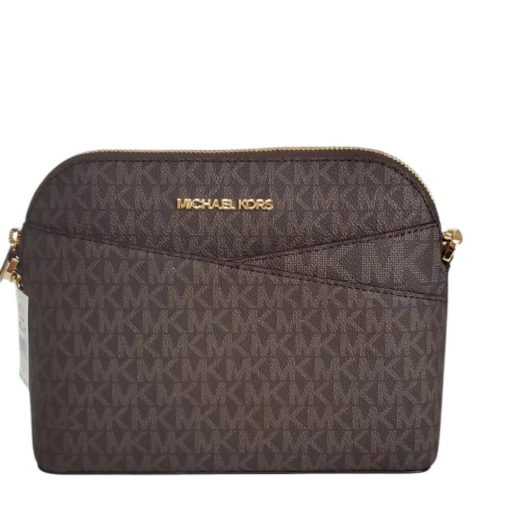 MICHAEL KORS  Jet Set Travel  medium  logo Dome  crossbody Bag NWT - Picture 5 of 7